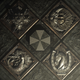 The seals of the Four Lords of the village and the Umbrella logo.